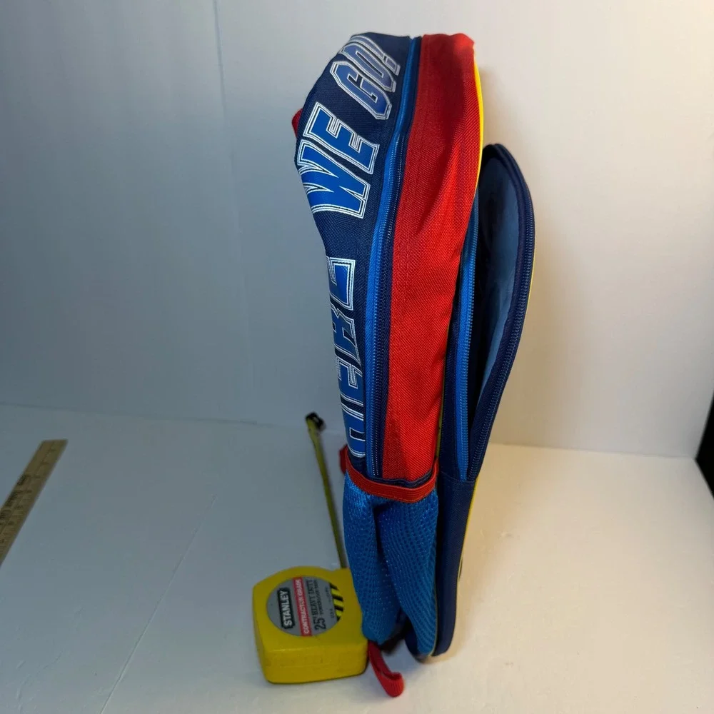 Nintendo Super Mario Bros Blue Red 16 Inch Backpack School Bag Here We Go 2022